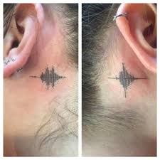 Sound Waves Are Of Her Parents Saying I Love You Awesome Tattoo By Bryan Blanco Sound Wave Tattoo Cool Tattoos Body Art Tattoos