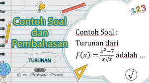Cara menentukan turunan fungsi aljabar bentuk akarcara menentukan turunan fungsi aljabar bentuk akarcara menentukan turunan fungsi aljabar bentuk akarvide. Contoh Soal Turunan Akar Dan Pembahasannya
