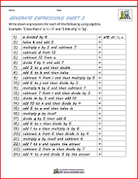 All worksheets come with an answer key placed on the 2nd page of the file. Basic Algebra Worksheets