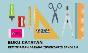 Kode barang kib kartu inventaris barang instansi smk. Buku Catatan Peminjaman Barang Inventaris Sekolah Template Penulis Cilik
