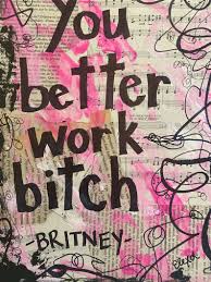 Maybe you would like to learn more about one of these? Britney Spears Lyrics Music Art Home Decor Gifts For Her Girlfriend Businesswoman Wall Art Painting Work Bitch Unique Gift Singer Canvas Mixed Media Collage Paint Canvas Startfi Io
