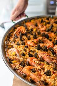 Meeresfruchte Paella Oder Die Leckerste Paella De Mariscos Trickytine Paella Rezept Paella Meeresfruchte