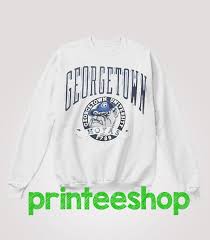 Georgetown University Hoyas Sweatshirt Website Name Sweatshirts Print Clothes College Sweatshirt
