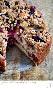 Plum Ricotta Crumble Cake Delicious Bites Plum Recipes Desserts Cake Recipes