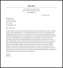 Professional Research Assistant Cover Letter Sample Writing Guide Resume Now