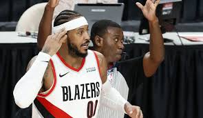 Carmelo anthony enjoyed his time with the portland trailblazers so much, he is running it back. Nba Carmelo Anthony Und C J Mccollum Schocken Kriselnde Raptors Wizards Beenden Pleitenserie