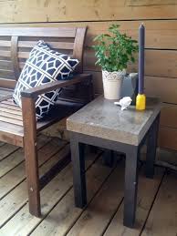 Diy Concrete Side Table Diy Outdoor Furniture Diy Patio Furniture Backyard Furniture
