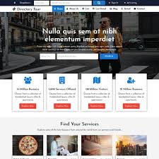Business directory website template free