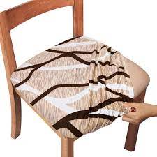 The smartseat chair protector is the better way to protect your dining room and kitchen chairs from stains and spills. Amazon Com Gute Chair Seat Covers Dining Room Chair Seat Covers With Ties Stretch Printed Chair Covers Protectors For Dining Room Kitchen Chairs Set Of 4 Apricot Stripe Kitchen Dining