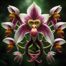 The Monkey Face Orchid - AI Generated ...