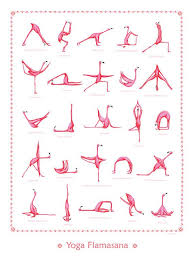 Pink Flamingo Yoga Pose Poster With 25 Asanas 18 X 24 Poster Etsy Yoga Poster Pink Flamingos Flamingo