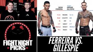 Here you will find mutiple links to access the diego ferreira fight live at different qualities. Ufc Fight Night Diego Ferreira Vs Gregor Gillespie Prediciton Youtube