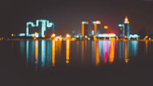 Macos monterey wallpaper dark mode Wallpaper Blur Bokeh City Night 4k 6k Abstract Wallpaper Download High Resolution 4k Wallpaper