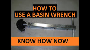 how to use a basin wrench youtube