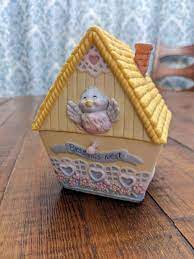 Bless This Nest 1998 Figi's Bluebird House Bluebird Jar 
