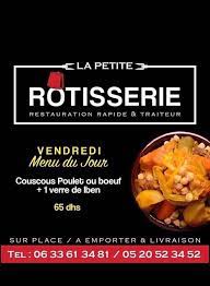 Information shown may not reflect recent changes. Menu Du Jour Couscous La Petite Rotisserie Facebook