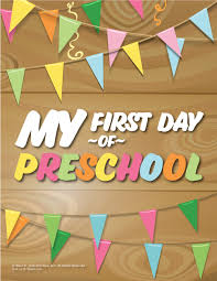 The objects preschoolers find on a nature walk, like feathers, rocks, and leaves, might help them figure out math concepts like big, bigger, and biggest a doubt the most gorgeous day i can remember in my life, and it is also the first day i can remember in my life. First Day Of Preschool Sign Wood Woo Jr Kids Activities