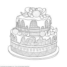 2 Zentangle Doodle Cake Coloring Pages Free Instant Download Coloring Coloringbook Coloringpages Coloring Pages Food Coloring Pages Pumpkin Coloring Pages