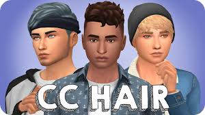my maxis match hair collection for guys