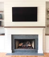Pin By Alyson Ridpath On Home In 2020 Farmhouse Fireplace Fireplace Hearth Fireplace Remodel