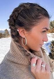 San Saru Piercings 10mm con tre palline di Petra Luna in Argento 925