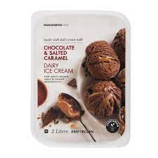 Salted caramel ice cream is a delight to the senses. Chocolate Salted Caramel Flavoured Dairy Ice Cream 2 L Woolworths Co Za