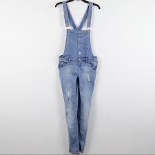 tinseltown denim couture overalls size m