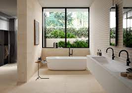 Come nell'immagine (purtroppo in bianco e nero) avorio in tutto il bagno e decoro sulla parete del lavandino e sulla parete della doccia. Piastrelle Bagno Rivestimenti Mattonelle E Ceramiche Marazzi