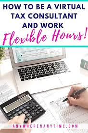How To Be A Tax Consultant With Flexible Hours Interview With Tax Consultant Kim Erick Work Online Jobs Bookkeeping Business Consulting