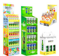 Custom Recyclable for Pop Cardboard Floor Display Rack for Snacks Drinks  Liquor-for POS Paper Retail Displays