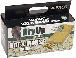 Amazon Com Harris Dry Up Mouse And Rat Killer 16oz Bait Block Bars 4 Pack Garden Outdoor