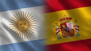 La bandera argentina, la albiceleste por sus colores blanco en el centro y azul cielo en las franjas horizontales exteriores tiene su origen en 1812. Ejemplo Realista De La Bandera De Espana Stock De Ilustracion Ilustracion De Ilustraciones Indicador 137959895