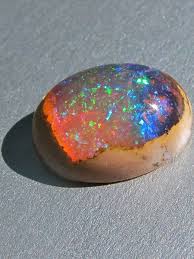 Star Fire Lagoon Mexican Matrix Fire Opal Sold Minerals And Gemstones Stones And Crystals Fire Opal