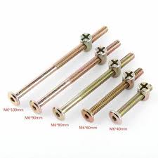Ebay Sponsored 10pcs Flat Head M6 Furniture Bolts Screw Set Fasteners Nuts Connector Hardware Flat Head Bolt Furniture Screws