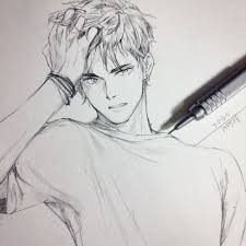 The artist's guide to drawing the clothed figure: Track Our Pinterest Instagram For More Anime On A Daily Basis Search For Animegoodys Animerealisticart Animejapa Anime Boy Sketch Guy Drawing Anime Drawings