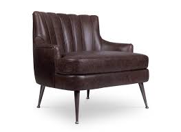 Modern European Brown Ruched Faux Leather And Aged Brass Armchair 2 Armchair Vintage Armchair Modern Chairs