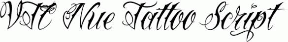 Download free for personal useadd to favoritesshare. Vtc Nue Tattoo Script Free Font Download