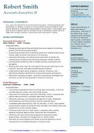 Accounts Executive Resume Samples Qwikresume