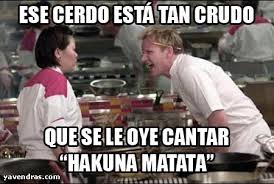 Entre los diversos shows de televisión en los que participa (hell's kitchen, masterchef, pesadilla en la cocina o diversos documentales) y sus. 10 Memes De Chef Gordon Ramsay Yavendras
