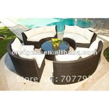 , the pe wicker bar table and stools set easily accommodates up. Outdoor Circa All Weather Wicker Round 4 Bench Table Set Outdoor Wicker Outdoor Wicker Benchround Wicker Table Aliexpress