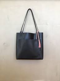 schwarzer leder shopper schwarzer lederbeutel grosse etsy black leather bags large leather tote leather tote