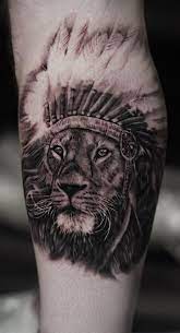 50 Eye Catching Lion Tattoos That Ll Make You Want To Get Inked Kickass Things Lion Tattoo Tattoos Headdress Tattoo