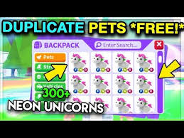 Where to find the relevant results of roblox adopt me unicorn code? Code Duplicate Any Pet In Adopt Me Duplicate Neon Legendaries And More Youtube Adoption Water Games For Kids Pet Store Ideas