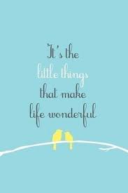 It S The Little Things That Make Life Wonderful Words Quotes Inspirational Words Words