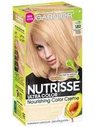 Garnier Nutrisse Ultra Color Lb2 Ultra Light Natural Blonde Front Blonde Hair Color Hair Color Natural Blondes