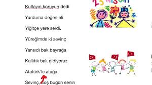 Sevinçten deliye dönmüş her yuva, sarmış gönülleri vatan duygusu. 23 Nisan Siirleri 2 Sinif Youtube