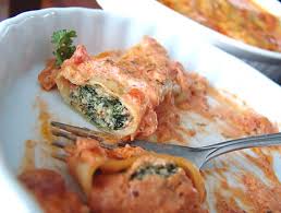 Recette De Cannellonis Farcis Au Fromage Ricotta Et Aux Epinards Recette De Cannelloni Alimentation Cannelloni