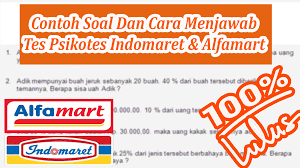 Maybe you would like to learn more about one of these? Contoh Soal Tes Psikotes Indomaret Dan Alfamart Jawab Aku
