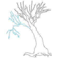 Try to make your tree look as full as possible. How To Draw A Dead Tree Really Easy Drawing Tutorial
