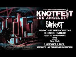 Knotfest is a music festival created in 2012 by american heavy metal band slipknot.the event has been held both as a touring festival and a destination festival in several countries including the united states, canada, japan, mexico, colombia and france. Slipknot Bring Me The Horizon And More To Play Knotfest Los Angeles Kerrang